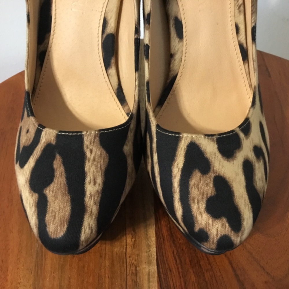 Colin Stuart Leopard Print Heels Size 7.5 297 - image 3